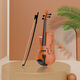 Baoli Violin Spielzeug für Jungen und Mädchen Anfänger Musik Aufklärungsimulationsrequisiten für Babys und Kinder 3-6 Jahre alte Musikinstrumente Brown braun