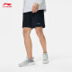 Li ning Sports Shorts de secado rápido El verano Cool Folin Fitness reflectante cómodo de entrenamiento Fitness Pantalones deportivos Seda de seda alta elástica de secado rápido (679 modelos) -1 m