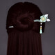 Wanbaozi fresh and simple ancient costume Hanfu with hairpin and jade hairpin cheongsam Hanfu with horse face skirt and hairpin with hairpin and jade flower and jade hairpin