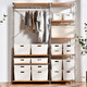 Bailu debris storage basket storage box student dormitory desktop plastic cosmetic storage box with lid kitchen finishing box low storage box (with lid)
