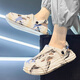 G.DUCKKIDS children's slippers 2024 new style shit-slim eva material for summer wear boys' hole shoes for mid-large children's beach shoes white 35