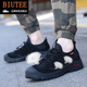 
BIUTEE brand light luxury men's shoes new insulated labor-saving shoes breathable anti-smash, anti-puncture, anti-slip, acid and alkali resistant work shoes for men 898 khaki 38