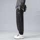 Dingfengbaoluo casual pants tapered men's autumn handsome trendy brand all-match workwear sports long pants K2061 black 3XL