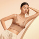 Golden Santa Silk Satin Triangle Cup Insert Underwear Sexy Beautiful Back Wireless Bra NZFBA701 Champagne Couleur 2703 M