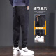 Zhaoxun short men's pants 160 cropped pants men's autumn and winter 2024 new sports long tying loose sports workwear 689 camel M (95-110Jin [Jin equals 0.5 kg])