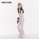 Vector Ski Quick Dry Clothes Thermal Underwear for Women and Men Breathable Antibacterial Children Outdoor Mountaineering Ski Clothes Base Autumn Clothes Set Glacier Powder [Same Quick Dry Clothes for Men and Women] 160cm Suitable for height 155-165cm