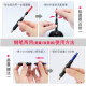 Rotten Pen Tip 2 Pack Pen 757a para estudiantes de la escuela primaria y secundaria de los dibujos animados para principiantes masculinos y femeninos que practican la caligrafía con tinta fina de tinta de tinta con tinta de doble propósito, gris dorado de pluma dorada de lápiz, 2 paquete oscuro 0.38 (50 saqueos de tinta azul y negro)