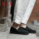 Lao Meihua one-legged scarf style casual men's cloth shoes 161501001 black 41