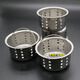 Baiqi sink drain pipe sink funnel filter drainer kitchen dishwashing sink stainless steel basket cover basket style 1 pack
