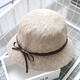 SOMUBAY Hat Women's Basin Hat Women Summer Korean Style Sun Hat Top Hat Women Fisherman Hat Women Retro Spring and Autumn Fisherman Basin Hat Beige Knitted Cool Basin Hat One Size (55-58cm)
