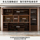 Xiaomuwo (xiaomuwo) meal cabinet partition cabinet solid wood porch room wine cabinet against the wall cabinet function storage dining cabinet Purple sandalwood 1.2 meters of cabinet (3 door) assembly