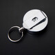 Kafus outdoor anti-lost doctor and nurse smiley face easy to pull crocodile clip full iron metal telescopic buckle card sleeve stretch buckle work certificate badge clip zinc alloy easy to pull buckle custom 9922 silver telescopic buckle 2cm 1 piece