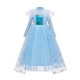 Remember Elsa Princess Dress Autumn and Winter New Frozen Elsa Girls Dress Children's Skirt New Year Dress Elsa Sweater Blue 120 (recommended height 110-120cm)