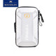 ROUHILDY running mobile phone arm bag outdoor sports equipment men and women wrist bag arm cover anti-fall outdoor mobile phone bag waterproof fitness silver