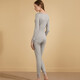 
Jinsanta autumn clothes and trousers for women, silk lace splicing, warm and simple underwear with cups, 1NYFAD104 龙雨9227 XL
