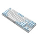 Black Jue (AJAZZ) 87-key mechanical keyboard Bluetooth wireless three-mode game office typing desktop computer laptop portable charging male and female wired LOL chicken e-sports mouse set blue axis blue white light (2.4G wireless + Bluetooth + wired)
