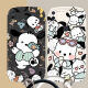 Suitable for Xiaomi PLAY mobile phone case, Japanese and Korean animation, cute flower, Pacha dog graffiti, cute internet celebrity, men and women, Zhiwo Millennium Huahua with sunglasses - white background - with stand Xiaomi PLAY - single shell