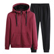 Jiejiamengko Marke Cotton Hooded Sweatshirt Binding Hosen Anzug Männer Lose großer Farbe Casual Sports zweiteilige Männer Schwarz Binden 9930 xl