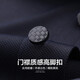 
Shanshan (FIRS) cool high elastic short-sleeved T-shirt for men 2025 summer new comfortable business sense traceless POLO commuter shirt 701 Navy blue L (175)