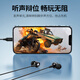 Green Link wired earphones 3.5mm round hole in-ear mobile phone earphones wired game chicken karaoke music earphones round hole suitable for Apple Huawei Xiaomi oppo mobile phones