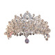 Shijun (SHIJUN) Girls 18-year-old banquet crown bride wedding accessories headdress adult ceremony evening dress headdress silver crown