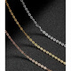 18k rose gold necklace plain gold women's o-shaped chain gold clavicle chain au750 platinum flash o chain flash o rose gold
