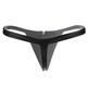 Leather thong couple zipper underwear sexy free zipper open panties passion suit women's products men's black