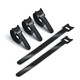 Velcro Cable Tie Tie Data Cable Storage Management Câble avec câble de gestion du câble fixe Câble Câble d'alimentation Câble Tie Bundling Câble Câble 3 Pack