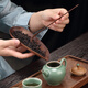 Tanyuan (Tanyuan) Tanyuan walnut tea pick set solid wood teaspoon tea shovel Kung Fu tea set rosewood tea art tea spoon Zijin tea set walnut