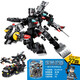Jiqile Departamento de Policía Especial Vehículo Base de construcción Militares Bloques de la construcción de buques de buques de buques de buque de buque de guerra deformado Mecha Robot Juguetes para niños Tanque Legion-26 Transformado 1047 partículas
