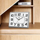 Combas desk clock living room simple table clock creative quartz clock fashion perpetual calendar clock modern calendar temperature bedside clock 2990 silver
