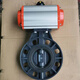 D671X-10S 气动塑料蝶阀 气动UPVC蝶阀 气动PVC蝶阀 DN50-DN300（定制） DN50(63mm)2寸