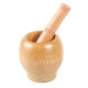Household garlic press wooden garlic masher manual garlic press garlic mortar household wooden garlic mash jar Chinese medicine mash wooden garlic mortar