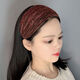 Qindu's headband that covers white hair, versatile for women when going out, toothed, non-slip, wide-brimmed hairpin, ultra-wide headband, internet celebrity hairband, type B, black