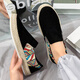 
H8 cloth shoes men's 2025 new breathable lazy shoes one-legged canvas shoes men's shoes old Beijing casual shoes black (Ultra-Ultimate version) 43