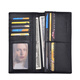 Mengtejiao Herren Brieftasche Herren Lange vertikale Leder Brieftasche Herren -Ticket Clip Herrenkarte Wallet für Freund Geburtstagsgeschenke Männer Männer