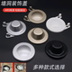 
Airun wall hole decorative cover shower reserved pipe hole non-hole decorative wall water pipe mouth cover faucet angle valve ugly cap block cover sticky plug bathroom cover water inlet pipe block hook silver cap short style (8-838)