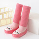 SexeMara baby shoes and socks for children autumn and winter baby long tube floor socks for children girls newborn baby toddler socks light pink rabbit socks 11cm long (suitable for 0-6 months)