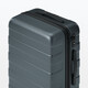 MUJI adjustable trolley height hard shell trolley suitcase gray zipper 4S/4A 21 inches