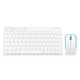 Skyscraper (Mofii) X210 Xinyue Edition Wireless Keyboard and Mouse Set Office Keyboard and Mouse Set Portable Computer Keyboard Laptop Keyboard All-in-one Blue and White