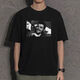 RAFT-Kern ehemaliger sowjetischer T-Shirt geschnitten Guevara periphere kurzärmelige Kleidung Sommer T-Shirt Herren Tee Blume Schöne Weiße D4882 Schnitt Guevara M (110-130) Jin [Jin gleich 0,5 kg]