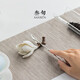 Sanxun (sanxun) creative ceramic magnolia flower incense holder decoration pure hand-made exquisite tea set tea table home high-end small ornaments magnolia flower_small incense holder
