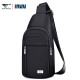 SEPTWOLVES Chest Bag Men's Bag Canvas Casual Trendy Brand Men's Bag 2024 New Shoulder Bag Crossbody Bag Small Backpack Style 1 CD101821-1