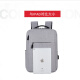 Men's Backpack Computer Bag Casual Fashion Backpack Men's and Women's Business Backpack Gray