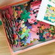 Bangchen Little Red Blumenleiter Puzzle 4 Jahre altes Level 4 Dinosaurier Kinderrätsel 3-6 Jahre altes Dinosaurierbuch Buch Kinder intellektueller Entwicklung Spielzeug Fokussierung Ganzhirnentwicklung Spiel Brain Development Spiele