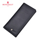 Mengtejiao Herren Brieftasche Herren Lange vertikale Leder Brieftasche Herren -Ticket Clip Herrenkarte Wallet für Freund Geburtstagsgeschenke Männer Männer