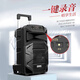 TEMEISHENG SL12-31Pro outdoor square dance karaoke audio high-power portable trolley Bluetooth mobile speaker 10-inch standard + 2 wireless microphones + gift bag (gift)