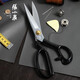 Zhang Xiaoquan's professional clothing cutting and sewing special scissors with tape measure manganese steel forging industrial cutting clothes curtain cutting Masterpiece 12 inches JC-12