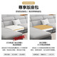 Xuan Shuo Guifei Combination Small and Medium-sized Apartment Fabric Sofa Solid Wood Frame Modern Simple Living Room Furniture Modern Simple Sofa Four-seater + Concubine 2.8 meters (comfortable version) (High-density sponge seat bag/mercerized flannel)