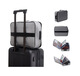 
Haoqiao QQ ID card storage bag file storage bag multifunctional large household graduation certificate household registration book passport password lock three-layer gray